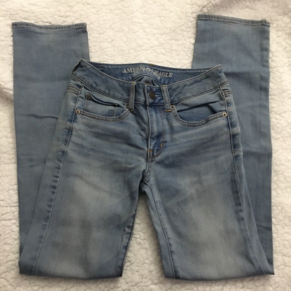 American Eagle Straight Leg Jeans Size 2 - Picture 1 of 4